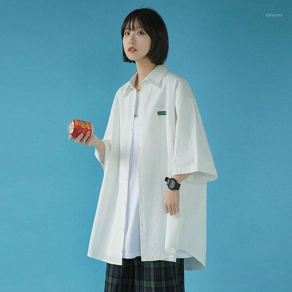 women's t-shirt 2021 summer short sleeve shirt loose college style versatile fashion, White
women's t-shirt 2021 summer short sleeve shirt loose college style versatile fashion, White