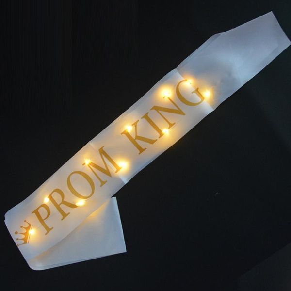 led glowing light up party prom queen king sash gold letter for women men batteries inlcuded
led glowing light up party prom queen king sash gold letter for women men batteries inlcuded