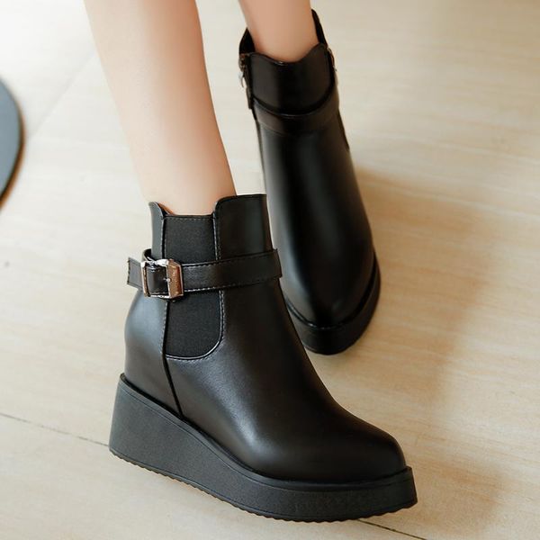 boots fashion trend women shoes zipper pointed-toe platform height-increase 8cm female footwear botines mujer 2021 casual, Black
boots fashion trend women shoes zipper pointed-toe platform height-increase 8cm female footwear botines mujer 2021 casual, Black