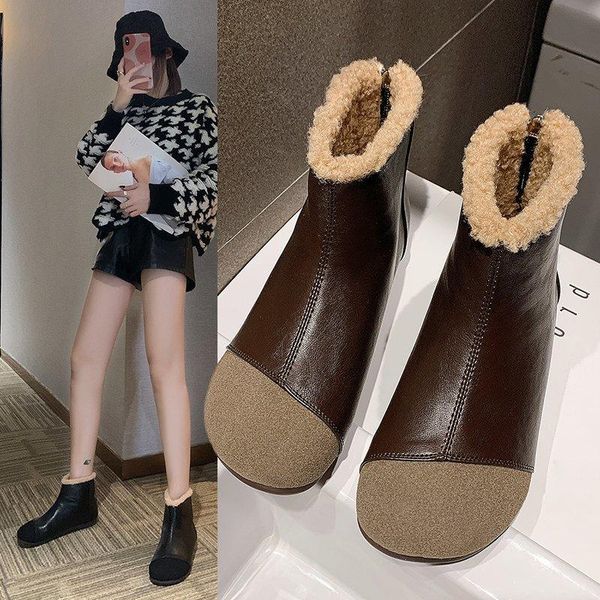 boots women winter warm flat heel retro comfortable soft bottom ankle boot snow, Black
boots women winter warm flat heel retro comfortable soft bottom ankle boot snow, Black