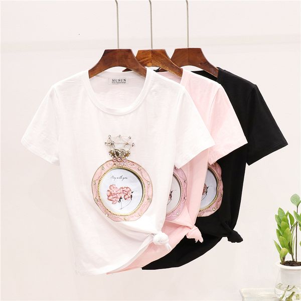 cotton t-shirt women frizzy mode diamond perfume bottle short-mango mangoes long t-shirt lady loose tee t-shirt 0pti, White
cotton t-shirt women frizzy mode diamond perfume bottle short-mango mangoes long t-shirt lady loose tee t-shirt 0pti, White