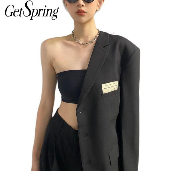 women's suits & blazers getspring women blazer vintage plus size jackets all match casual suit coats oversize long 2021, White;black
women's suits & blazers getspring women blazer vintage plus size jackets all match casual suit coats oversize long 2021, White;black