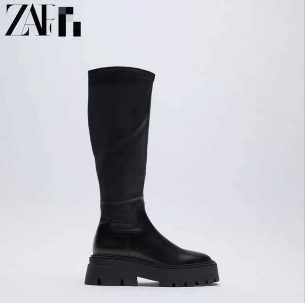 zar 2021 winter new long and simple women's shoes black cow wave thick bottom high tube leather boots
zar 2021 winter new long and simple women's shoes black cow wave thick bottom high tube leather boots