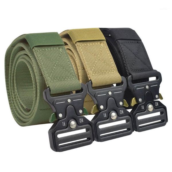 waist support heavy duty tactical belt men metal buckle nylon outdoor sports training combat belts hunting accessories1, Black;gray
waist support heavy duty tactical belt men metal buckle nylon outdoor sports training combat belts hunting accessories1, Black;gray