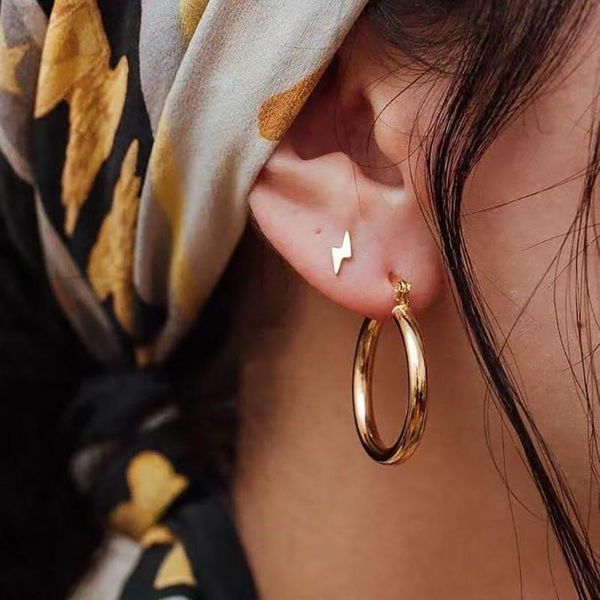 hoop & huggie 2021 fashion large circle geometric big earrings for women girl minimalist gold round metal wedding party jewelry, Golden;silver
hoop & huggie 2021 fashion large circle geometric big earrings for women girl minimalist gold round metal wedding party jewelry, Golden;silver