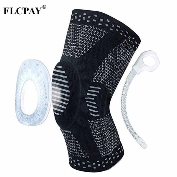 elbow & knee pads 1pcs men's sports elastic kneepad fitness basketball running silicone spring support protective arthritis, Black;gray
elbow & knee pads 1pcs men's sports elastic kneepad fitness basketball running silicone spring support protective arthritis, Black;gray
