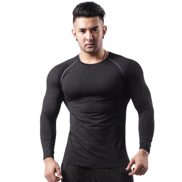 new men's fitness clothing high elastic quick-drying pro tights violently sweat basketball running long sleeve sports winter, White;red
new men's fitness clothing high elastic quick-drying pro tights violently sweat basketball running long sleeve sports winter, White;red