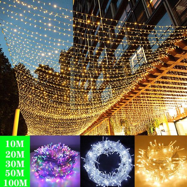 strings string lights outdoor/indoor 10-100m led christmas garland waterproof fairy light for home party wedding garden decor
strings string lights outdoor/indoor 10-100m led christmas garland waterproof fairy light for home party wedding garden decor