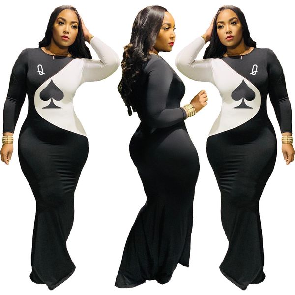 2021 poker spades q print round neck slim splice maxi es for woman new autumn european and american streetwear 09os, Black;gray
2021 poker spades q print round neck slim splice maxi es for woman new autumn european and american streetwear 09os, Black;gray