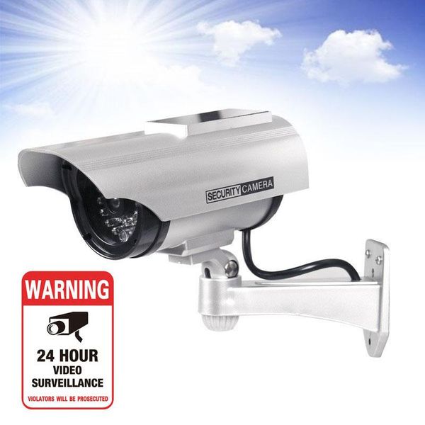 solar dummy ip camera simulation surveillance security monitor red led fake cctv waterproof outdoor with warning sticker
solar dummy ip camera simulation surveillance security monitor red led fake cctv waterproof outdoor with warning sticker