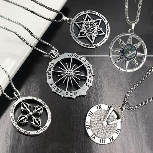 pendant necklaces fashion hip hop long chain necklace for women men stainless steel jewelry round series punk, Silver
pendant necklaces fashion hip hop long chain necklace for women men stainless steel jewelry round series punk, Silver