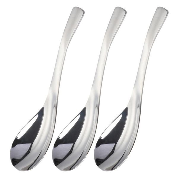 spoons 3pcs stainless steel spoon meal soup rice thickening tableware serving (small size)
spoons 3pcs stainless steel spoon meal soup rice thickening tableware serving (small size)