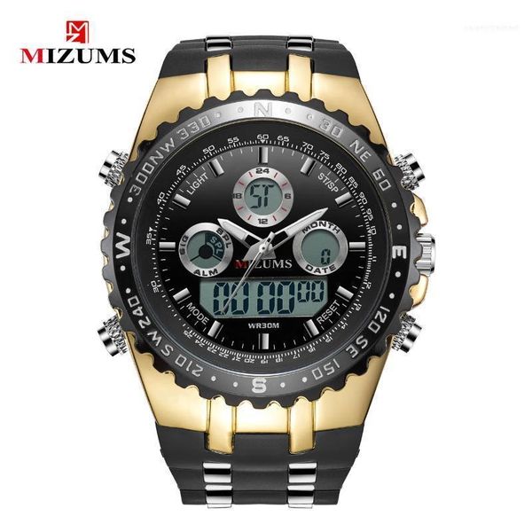 wristwatches men's waterproof dual display quartz digital led watch men sports watches rubber montre relogio masculino1, Slivery;brown
wristwatches men's waterproof dual display quartz digital led watch men sports watches rubber montre relogio masculino1, Slivery;brown