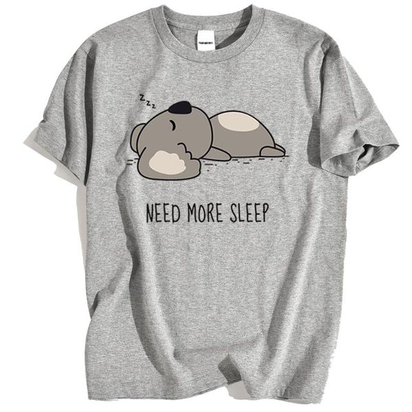 men's t-shirts need more sleep cartoons bear print t shirt mens fashion lovely crewneck cotton clothing summer breathable streetwear, White;black
men's t-shirts need more sleep cartoons bear print t shirt mens fashion lovely crewneck cotton clothing summer breathable streetwear, White;black