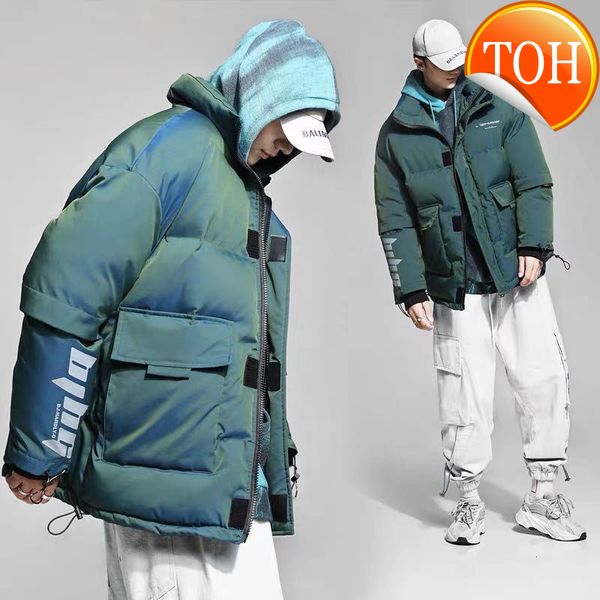 down fashion winter white duck jacket men casual windbreaker letter print discoloration couple's warm coat, Black
down fashion winter white duck jacket men casual windbreaker letter print discoloration couple's warm coat, Black