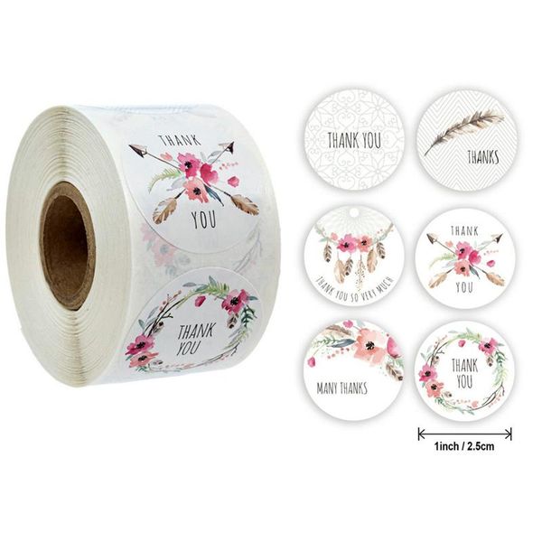 500pcs thank you stickers floral labels round labels business boutiques package personalized decoration
500pcs thank you stickers floral labels round labels business boutiques package personalized decoration
