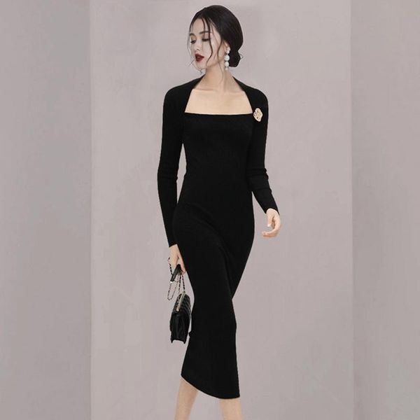 casual dresses women fashion long sleeve midi-calf bodycon pencil party, Black;gray
casual dresses women fashion long sleeve midi-calf bodycon pencil party, Black;gray