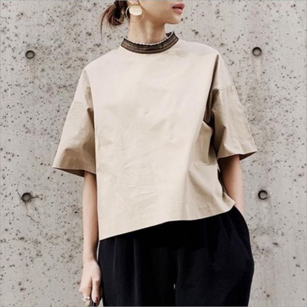 summer 2021 new dozen station collar all matching fashion shirt informal brown elegant thin wjwv, White
summer 2021 new dozen station collar all matching fashion shirt informal brown elegant thin wjwv, White