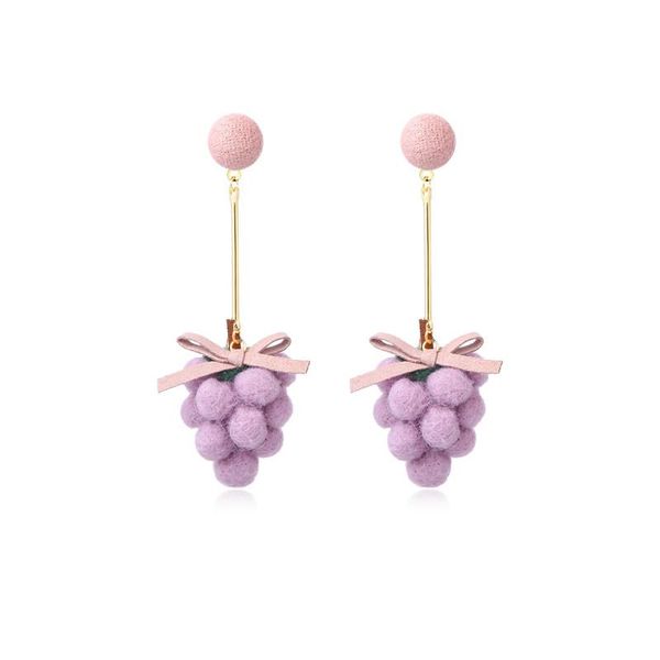 stud 2021 cute grape earrings for women spring lovely fragrant taro purple ear clip summer jewelry female girl birthday gift, Golden;silver
stud 2021 cute grape earrings for women spring lovely fragrant taro purple ear clip summer jewelry female girl birthday gift, Golden;silver