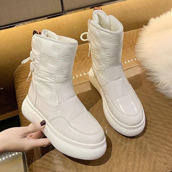 boots fashion ankle women shoes winter plus velvet cold-proof snow cotton with round toe short platform, Black
boots fashion ankle women shoes winter plus velvet cold-proof snow cotton with round toe short platform, Black