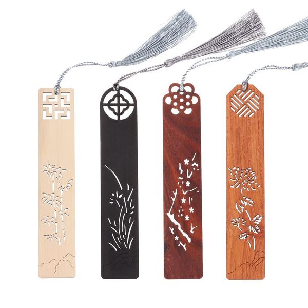 bookmark 4pcs carved wooden set retro chinese style natural handmade hollow bookmarks book clip pagination mark with tassels
bookmark 4pcs carved wooden set retro chinese style natural handmade hollow bookmarks book clip pagination mark with tassels