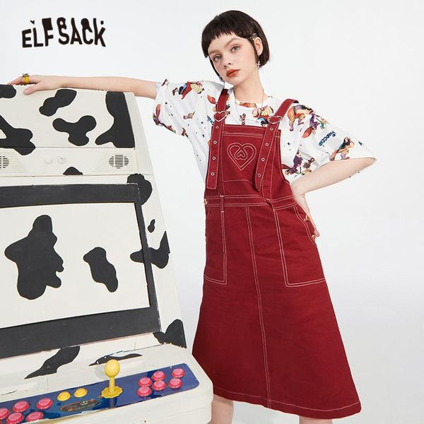 casual dresses elfsack solid high waist chic pocket overall dress women,2021 spring elf vintage korean female,summer denim, Black;gray
casual dresses elfsack solid high waist chic pocket overall dress women,2021 spring elf vintage korean female,summer denim, Black;gray