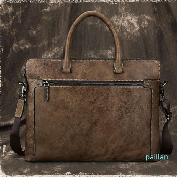 men business briefcase male real leather vintage15.6 inch laphandbag cow shoulder bag work tote
men business briefcase male real leather vintage15.6 inch laphandbag cow shoulder bag work tote