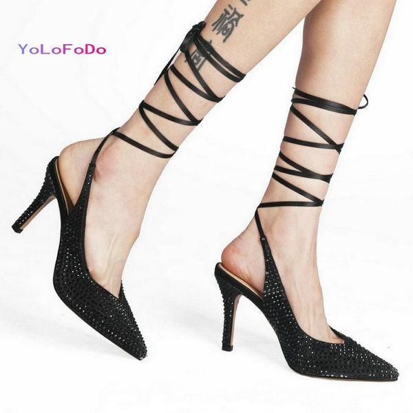 dress shoes 2021 summer autumn women high boots pu leather bling pumps pointed toe thin heelladies ankle strap big size 42, Black
dress shoes 2021 summer autumn women high boots pu leather bling pumps pointed toe thin heelladies ankle strap big size 42, Black