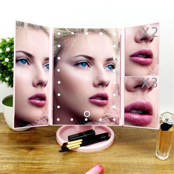 led touch screen makeup mirror 22 leds lighted make-up cosmetic adjustable vanity folding tablecountertop
led touch screen makeup mirror 22 leds lighted make-up cosmetic adjustable vanity folding tablecountertop