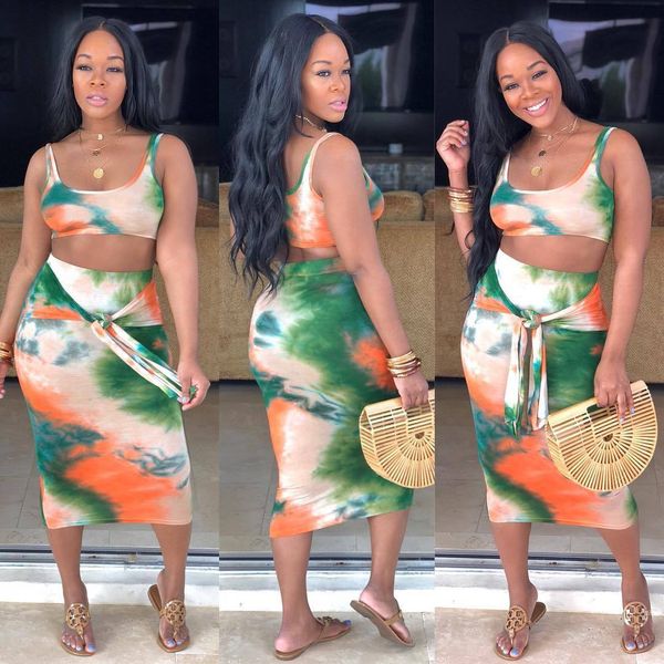 tie dye print summer 2019 2 piece set crop and high waist long skirt club outfits matching sets d43-ac41, White
tie dye print summer 2019 2 piece set crop and high waist long skirt club outfits matching sets d43-ac41, White