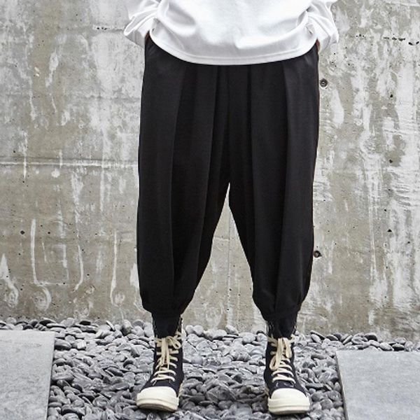 men's pants bunched leg spring and autumn classic dark city youth korean version loose large size nine, Black
men's pants bunched leg spring and autumn classic dark city youth korean version loose large size nine, Black