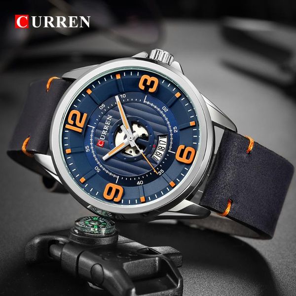 wristwatches reloj hombres fashion quartz watches curren casual leather strap mens wristwatch waterproof men male clock, Slivery;brown
wristwatches reloj hombres fashion quartz watches curren casual leather strap mens wristwatch waterproof men male clock, Slivery;brown
