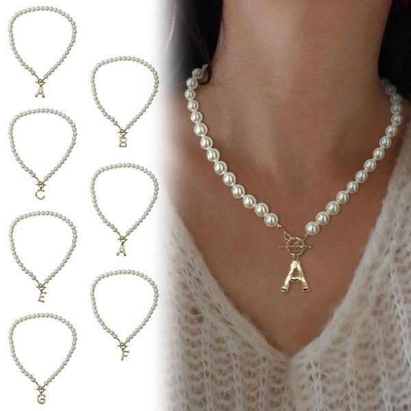 chokers pearl letter retro pendant female fashion 26 letters shape women's pendants lmitation pearls necklace girl's neckchain, Golden;silver
chokers pearl letter retro pendant female fashion 26 letters shape women's pendants lmitation pearls necklace girl's neckchain, Golden;silver