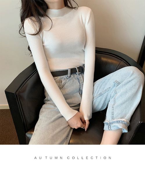 bornladies autumn winter basic turtleneck knitting bottoming warm sweaters 2022 women's pullovers solid minimalist, White;black
bornladies autumn winter basic turtleneck knitting bottoming warm sweaters 2022 women's pullovers solid minimalist, White;black