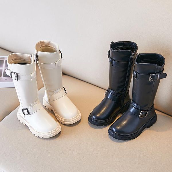 boots spring autumn buckle solid girls' pu leather sewing knee high shoes for girls soft zip anti slip children fashion, Black;grey
boots spring autumn buckle solid girls' pu leather sewing knee high shoes for girls soft zip anti slip children fashion, Black;grey