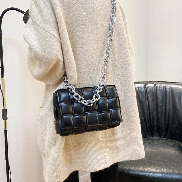 soft leather woven bag women handbag flap thick metal chain crossbody bags brand women shoulder bag female clutches
soft leather woven bag women handbag flap thick metal chain crossbody bags brand women shoulder bag female clutches