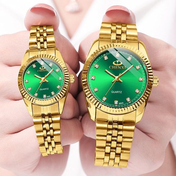 wristwatches chenxi lover watches luxury gold watch with green dial fashion business men waterproof paired women 2021 relogio, Slivery;brown
wristwatches chenxi lover watches luxury gold watch with green dial fashion business men waterproof paired women 2021 relogio, Slivery;brown