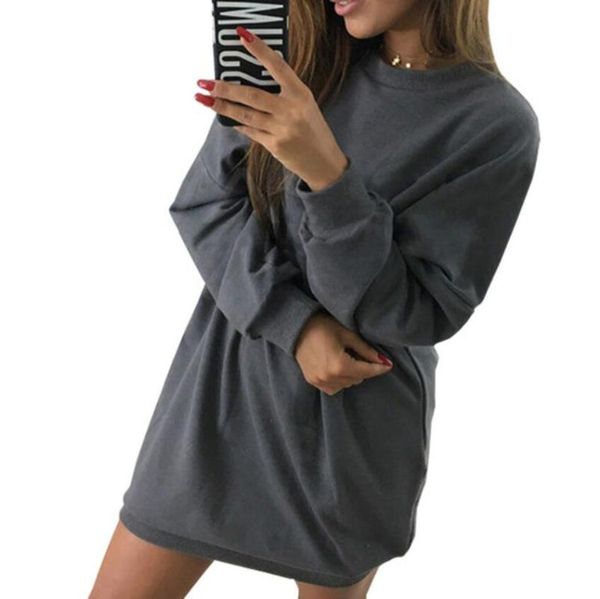 women's hoodies & sweatshirts winter casual round neck loose-fitting solid color mid-length sweatshirt, Black
women's hoodies & sweatshirts winter casual round neck loose-fitting solid color mid-length sweatshirt, Black