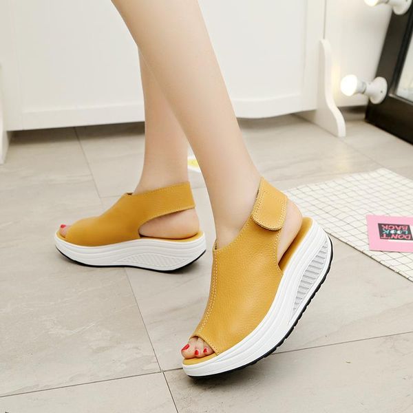 sandals women platform wedges fashion summer leather swing peep toe casual shoes walk flats, Black
sandals women platform wedges fashion summer leather swing peep toe casual shoes walk flats, Black