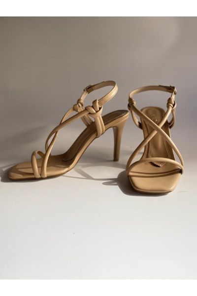 sandals women nude shila ejection out of square toe heels, Black
