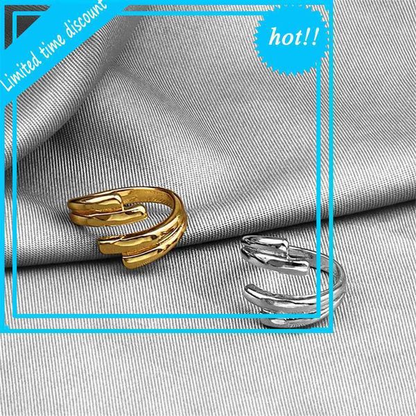 trendy fashion daren street p temperament creative geometric open end finger ring, Golden;silver
trendy fashion daren street p temperament creative geometric open end finger ring, Golden;silver