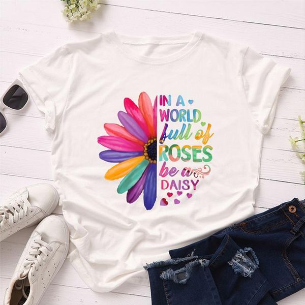 And Womens Daisy Print Mens Tops Ladies Harajuku Graphic O Neck Short Sleeve Summer Women, White;black
And Womens Daisy Print Mens Tops Ladies Harajuku Graphic O Neck Short Sleeve Summer Women, White;black
