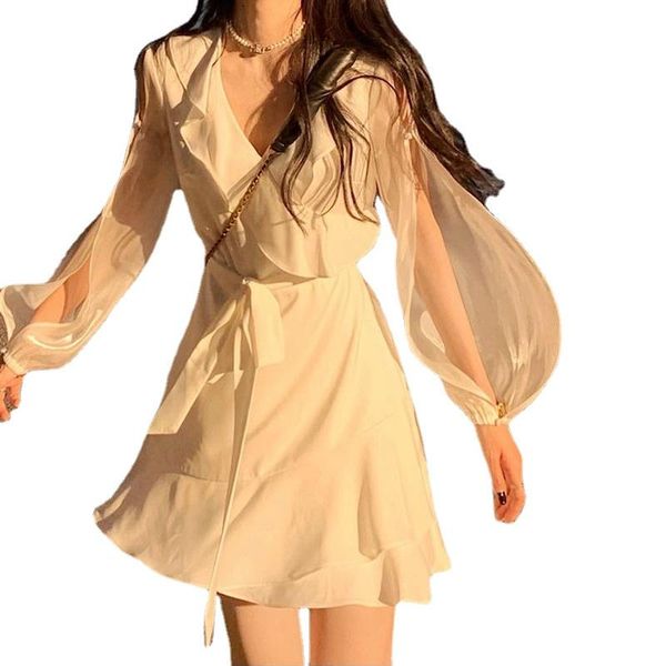 casual dresses korean elegant party beach dress 2021 summer mini woman one piece female lantern sieeve office lady v-neck, Black;gray
casual dresses korean elegant party beach dress 2021 summer mini woman one piece female lantern sieeve office lady v-neck, Black;gray