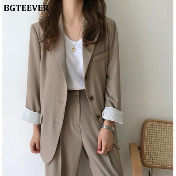 women's two piece pants bgteever stylish women pant suits long sleeve loose single-breasted jackets & floor-length suit spring 2 pieces, White
women's two piece pants bgteever stylish women pant suits long sleeve loose single-breasted jackets & floor-length suit spring 2 pieces, White