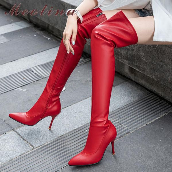 boots meotina women shoes fashion thin super high heel over the knee boot pointed toe zipper ladies autumn winter red 45, Black
boots meotina women shoes fashion thin super high heel over the knee boot pointed toe zipper ladies autumn winter red 45, Black