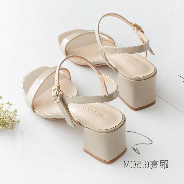 dress shoes 2021 summer women's sandals fairy style one word buckle south korean, Black
dress shoes 2021 summer women's sandals fairy style one word buckle south korean, Black