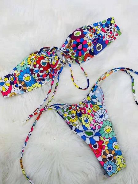 women's swimwear european and american printed bikini tether hoop bandeau swimsuit fashion designer 2021, White;black
women's swimwear european and american printed bikini tether hoop bandeau swimsuit fashion designer 2021, White;black