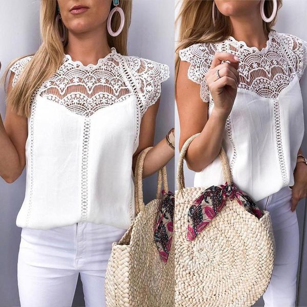 new white lace chiffon summer sleeveless womens and blouses 2021 casual black ladies shirt fashion women blusas c527 zjc1
new white lace chiffon summer sleeveless womens and blouses 2021 casual black ladies shirt fashion women blusas c527 zjc1