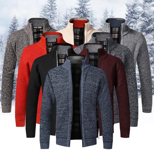 men's sweaters winter business sweater coat faux fur wool jackets men zipper knitted thick warm casual knitwear cardigan, White;black
men's sweaters winter business sweater coat faux fur wool jackets men zipper knitted thick warm casual knitwear cardigan, White;black