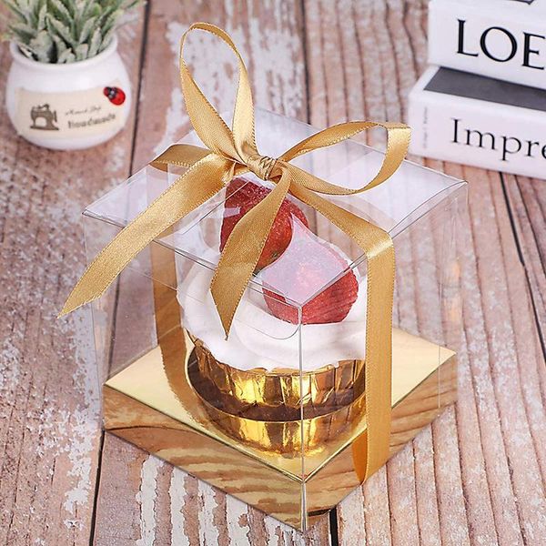 gift wrap 12 pack individual cupcake containers, transparent single clear carrier holder box and ribbon
gift wrap 12 pack individual cupcake containers, transparent single clear carrier holder box and ribbon